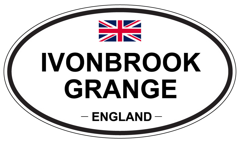 IVONBROOK GRANGE, England - Oval Magnet