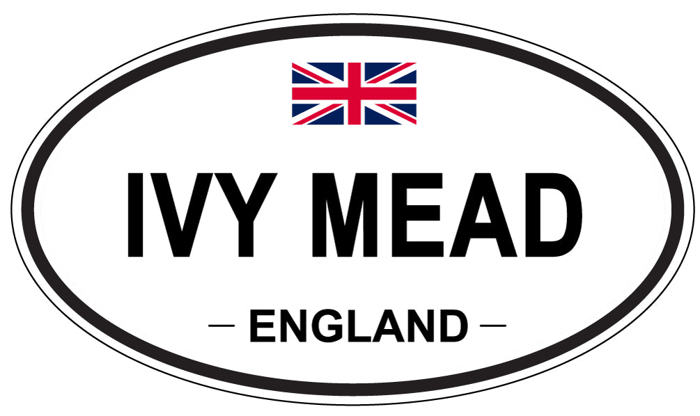 IVY MEAD, ENGLAND - Oval Sticker
