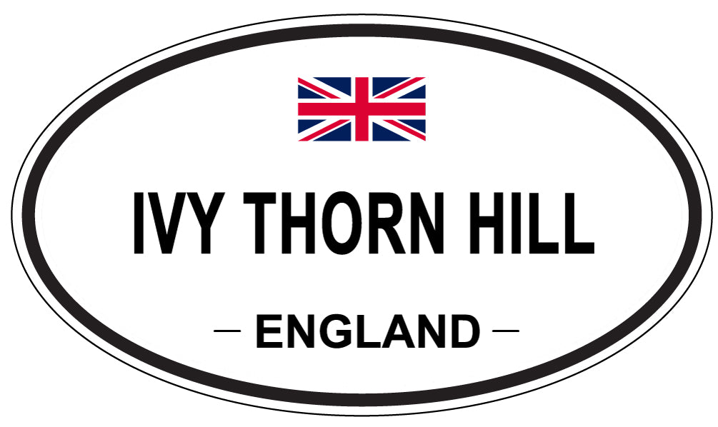 IVY THORN HILL, ENGLAND - Oval Sticker