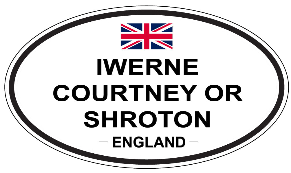 IWERNE COURTNEY OR SHROTON, England - Oval Magnet