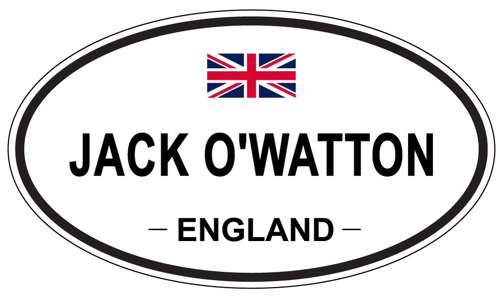 JACK O'WATTON, ENGLAND - Oval Sticker