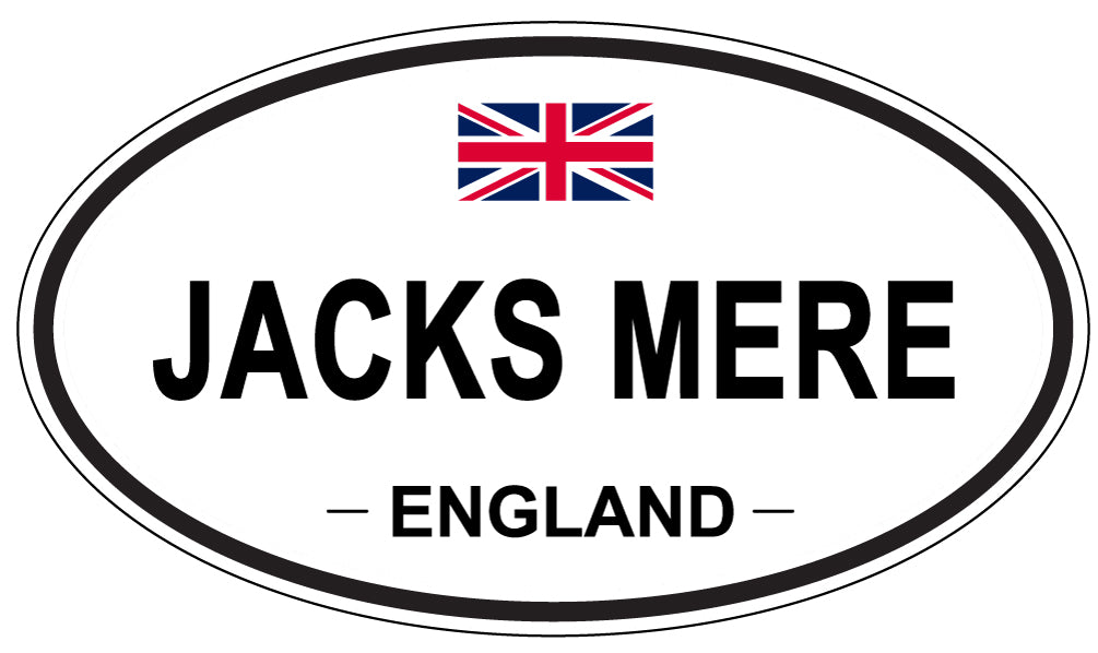 JACKS MERE, ENGLAND - Oval Sticker
