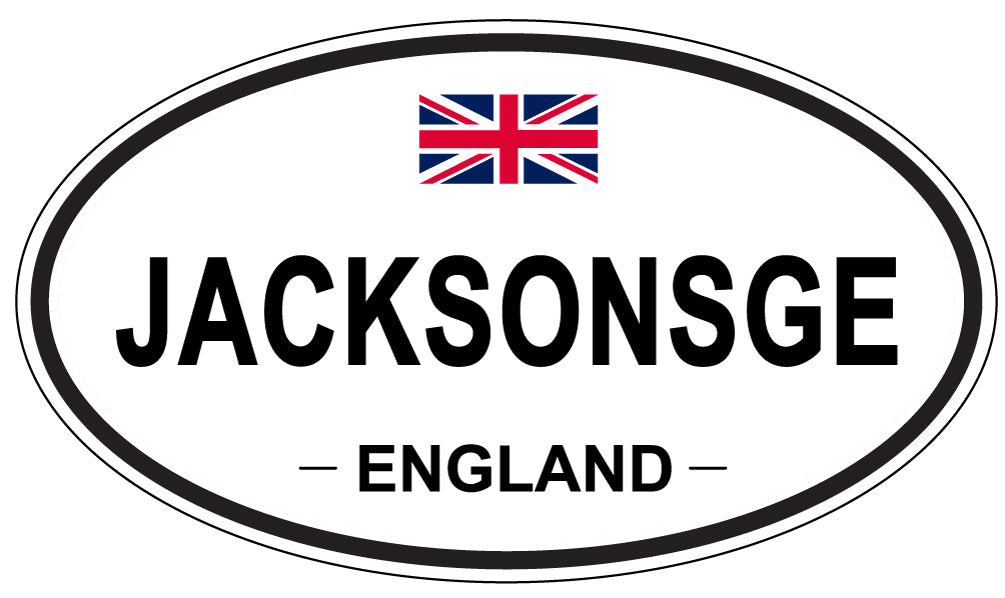 JACKSONSGE, England - Oval Magnet