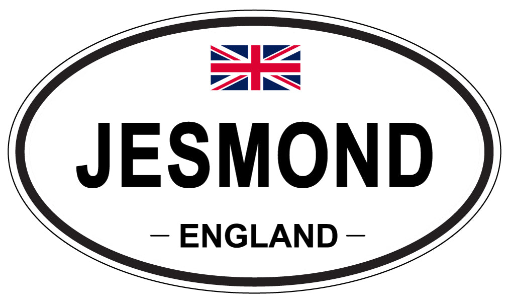 JESMOND, ENGLAND - Oval Sticker