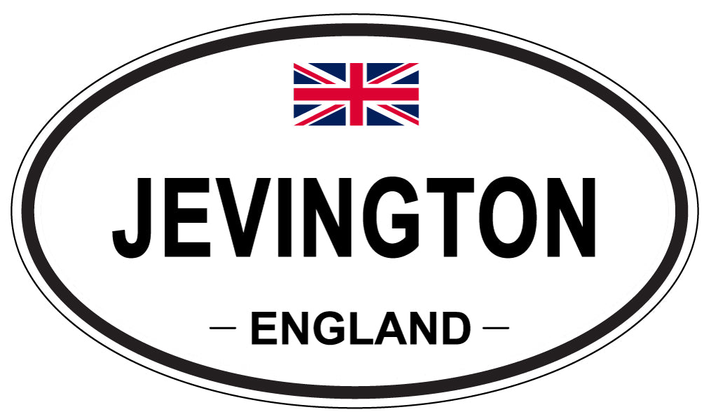 JEVINGTON, ENGLAND - Oval Sticker