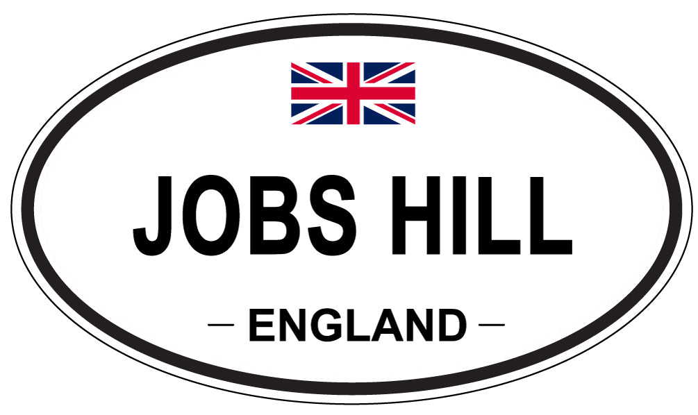 JOBS HILL, England - Oval Magnet