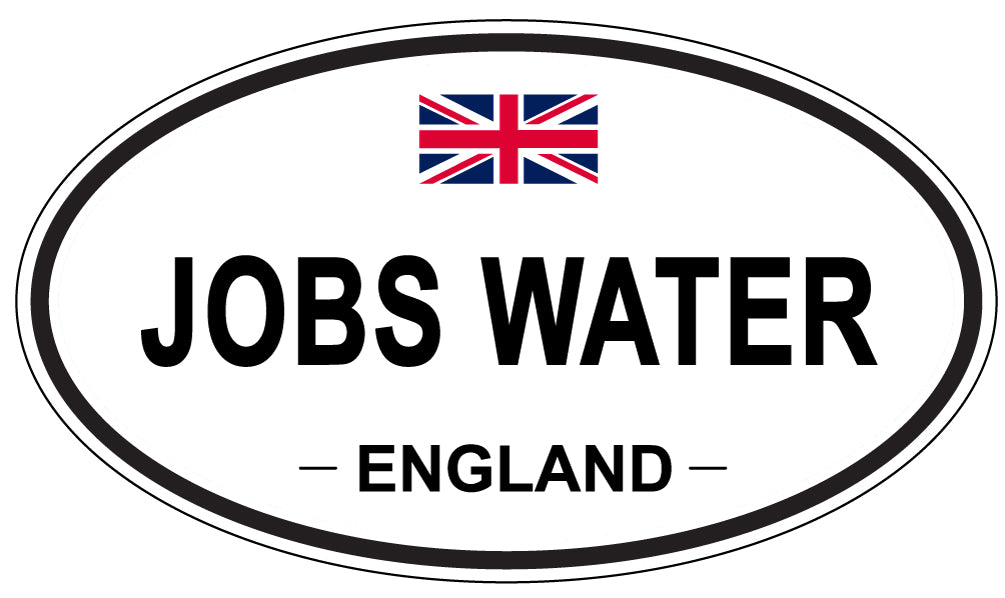 JOBS WATER, ENGLAND - Oval Sticker