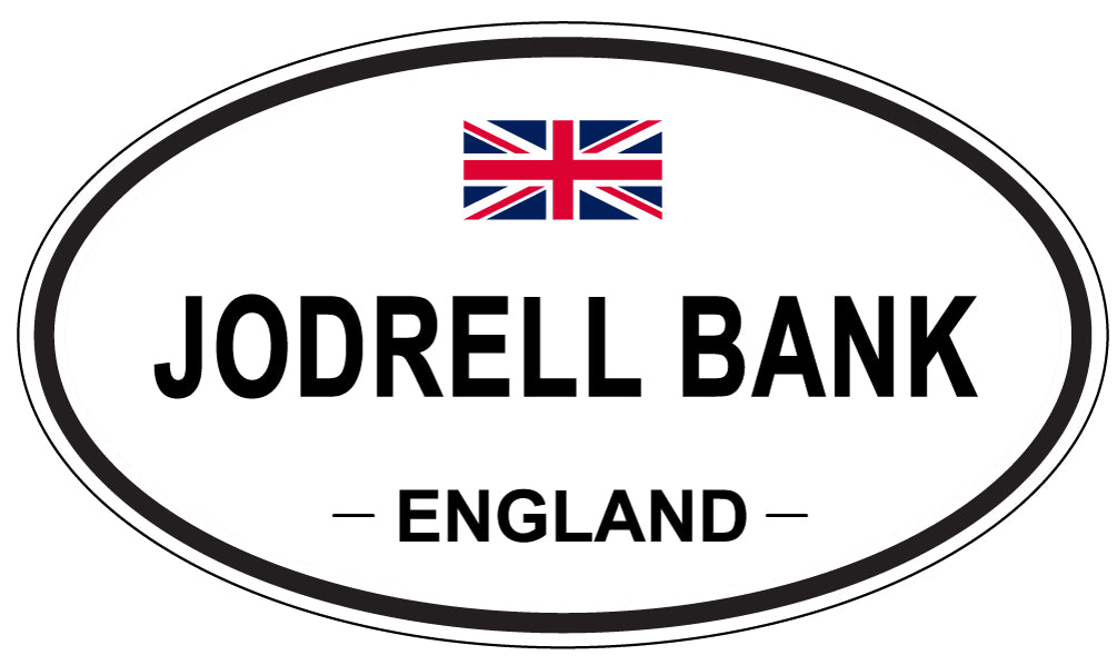 JODRELL BANK, ENGLAND - Oval Sticker