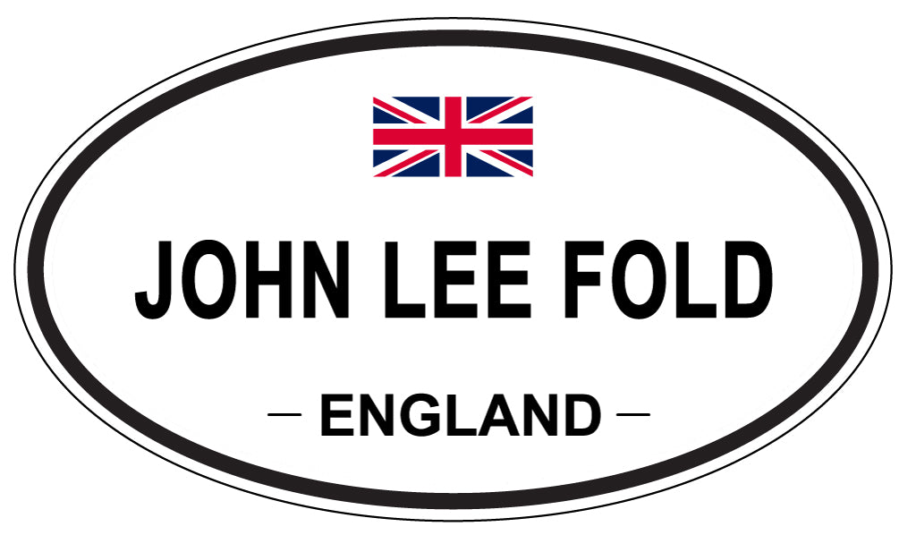 JOHN LEE FOLD, ENGLAND - Oval Sticker