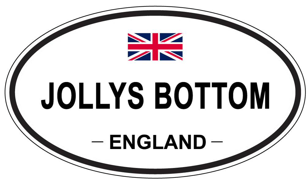 JOLLYS BOTTOM, ENGLAND - Oval Sticker