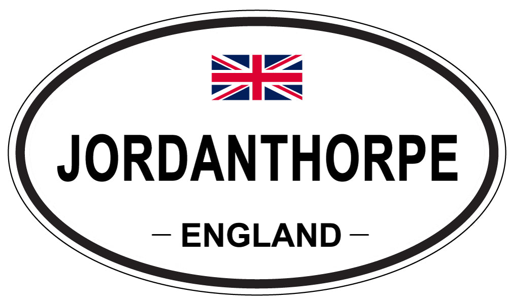 JORDANTHORPE, ENGLAND - Oval Sticker