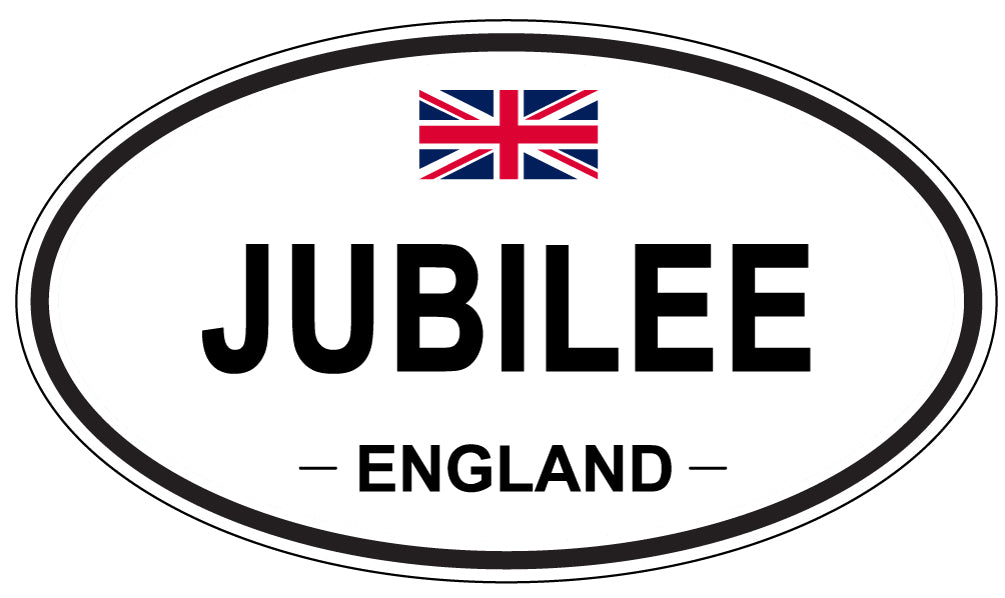 JUBILEE, England - Oval Magnet