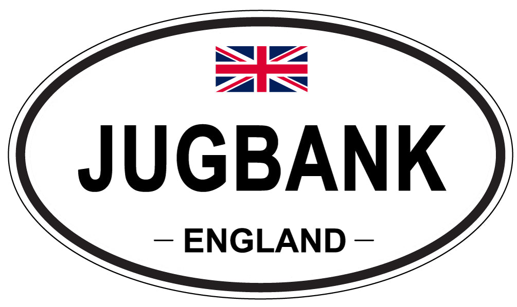 JUGBANK, England - Oval Magnet
