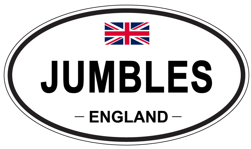 JUMBLES, England - Oval Magnet