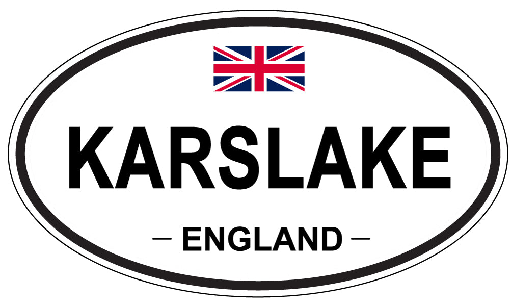 KARSLAKE, England - Oval Magnet