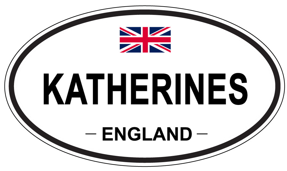 KATHERINES, ENGLAND - Oval Sticker