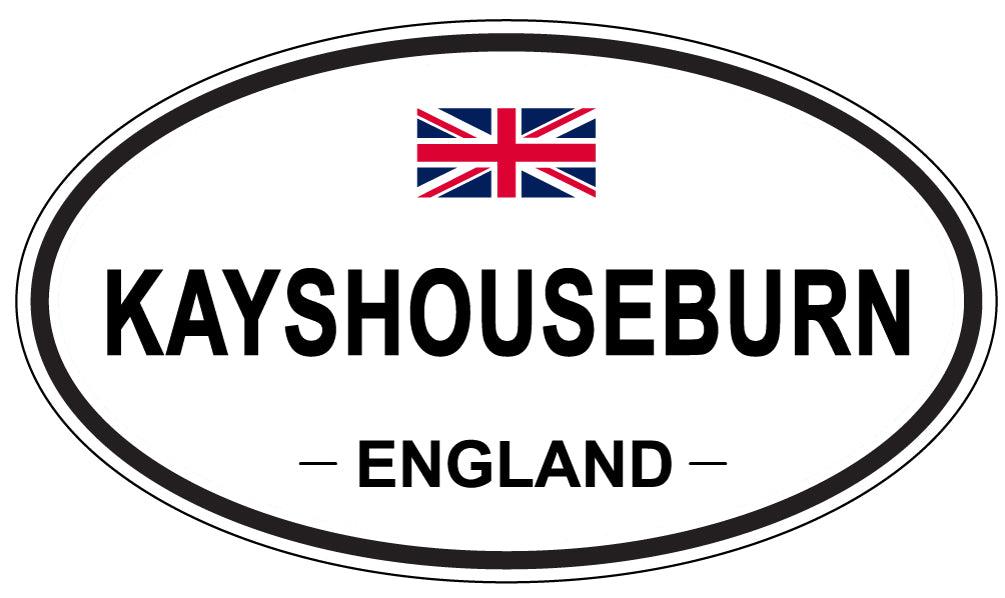 KAYSHOUSEBURN, ENGLAND - Oval Sticker