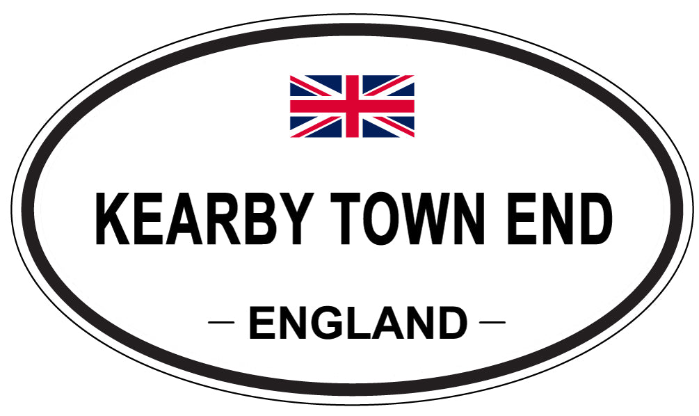 KEARBY TOWN END, England - Oval Magnet