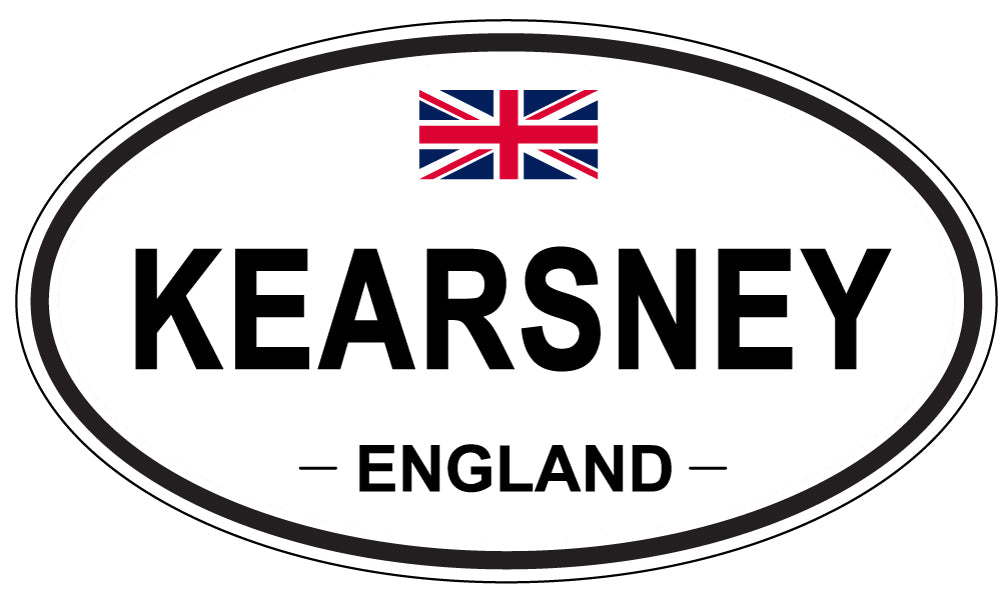 KEARSNEY, ENGLAND - Oval Sticker