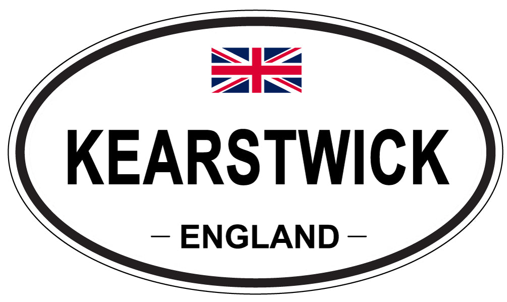 KEARSTWICK, ENGLAND - Oval Sticker