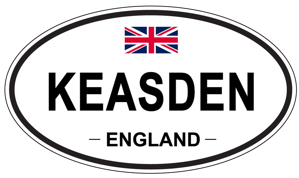 KEASDEN, England - Oval Magnet