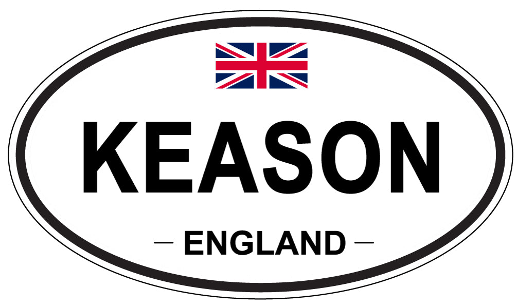 KEASON, ENGLAND - Oval Sticker
