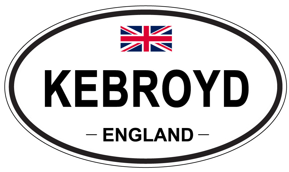 KEBROYD, ENGLAND - Oval Sticker