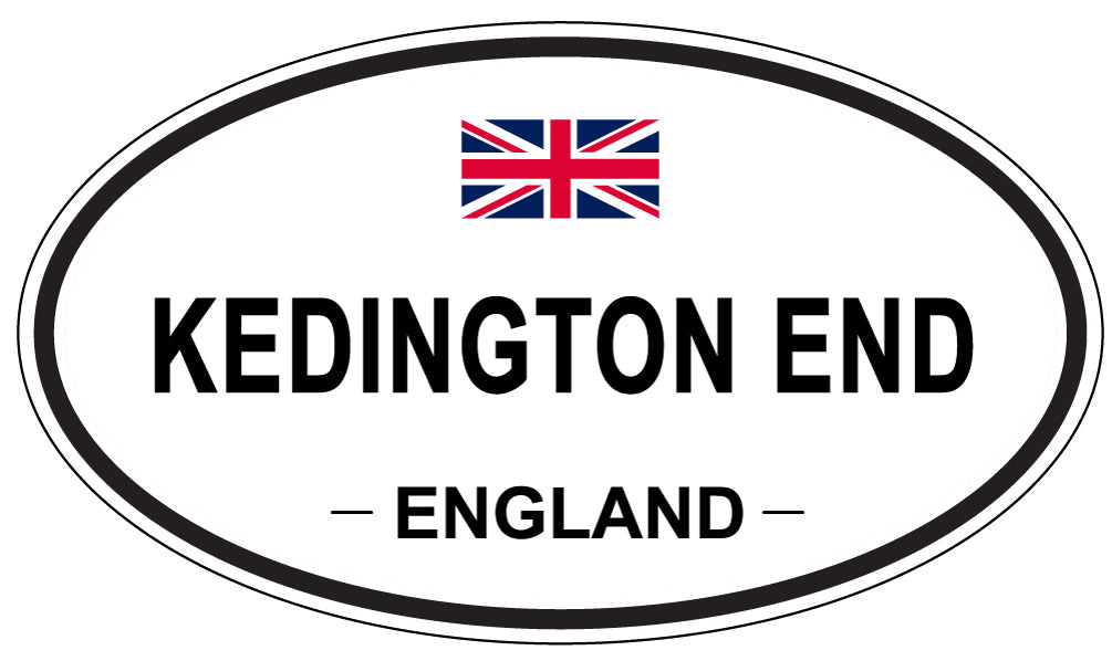 KEDINGTON END, ENGLAND - Oval Sticker