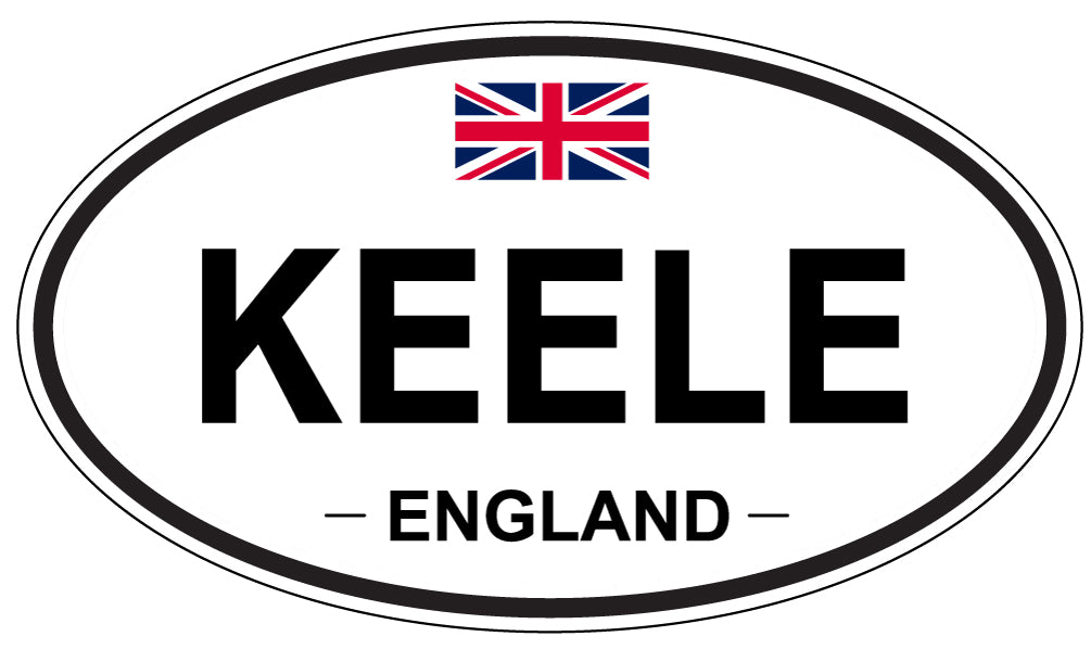 KEELE, ENGLAND - Oval Sticker