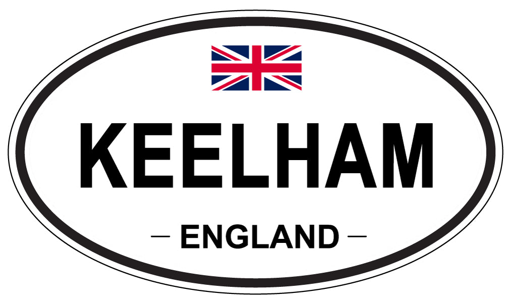 KEELHAM, ENGLAND - Oval Sticker