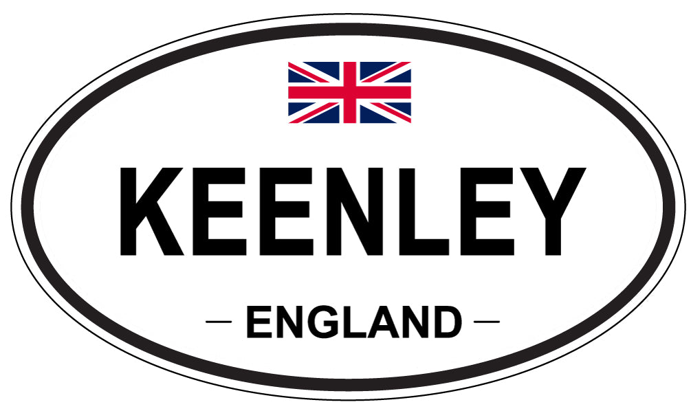 KEENLEY, ENGLAND - Oval Sticker