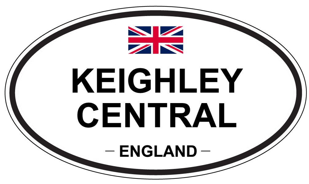 KEIGHLEY CENTRAL, ENGLAND - Oval Sticker