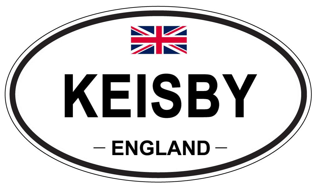 KEISBY, ENGLAND - Oval Sticker