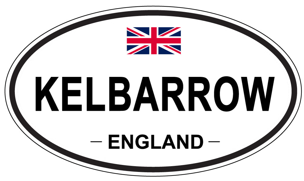 KELBARROW, ENGLAND - Oval Sticker