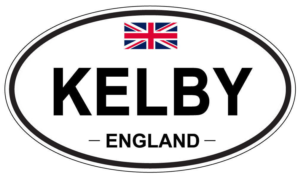 KELBY, ENGLAND - Oval Sticker