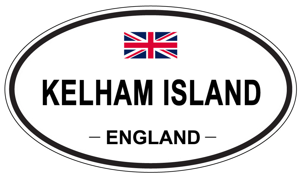 KELHAM ISLAND, ENGLAND - Oval Sticker