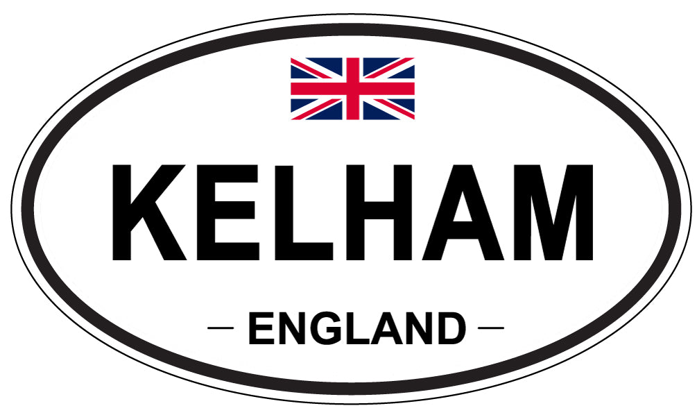 KELHAM, ENGLAND - Oval Sticker