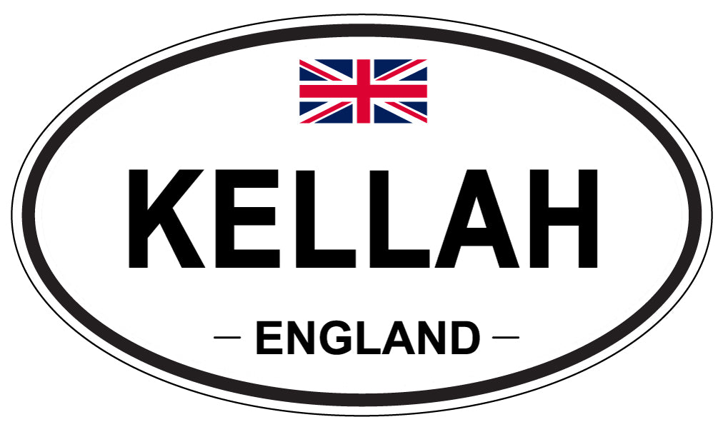 KELLAH, England - Oval Magnet