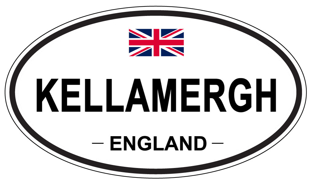 KELLAMERGH, ENGLAND - Oval Sticker