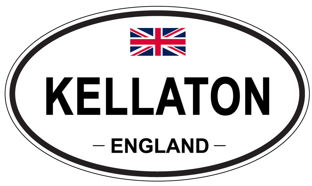 KELLATON, ENGLAND - Oval Sticker
