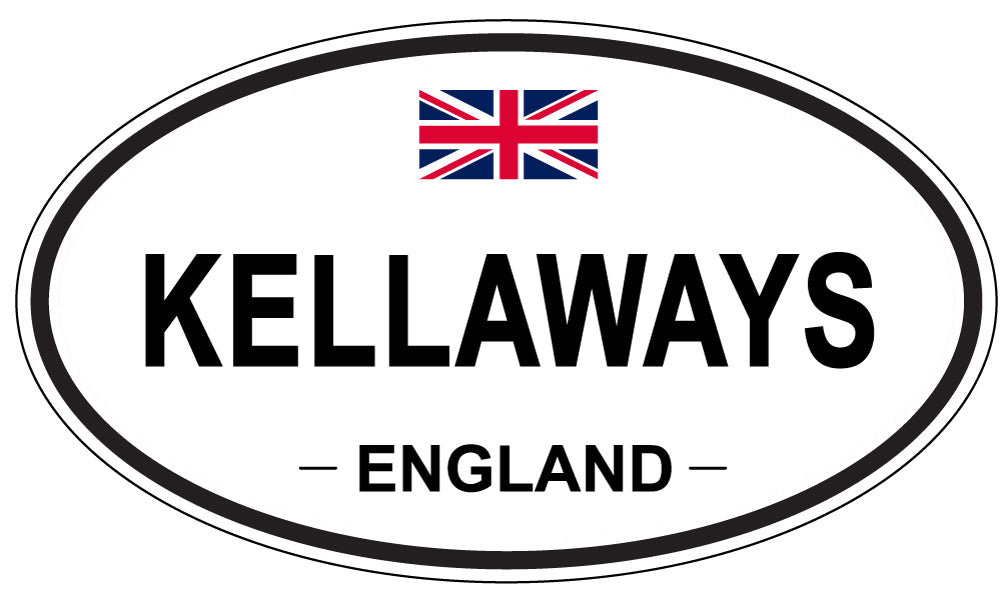 KELLAWAYS, ENGLAND - Oval Sticker