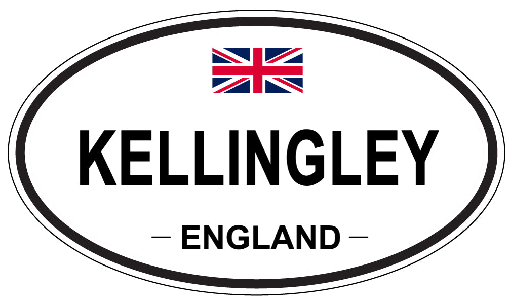 KELLINGLEY, ENGLAND - Oval Sticker