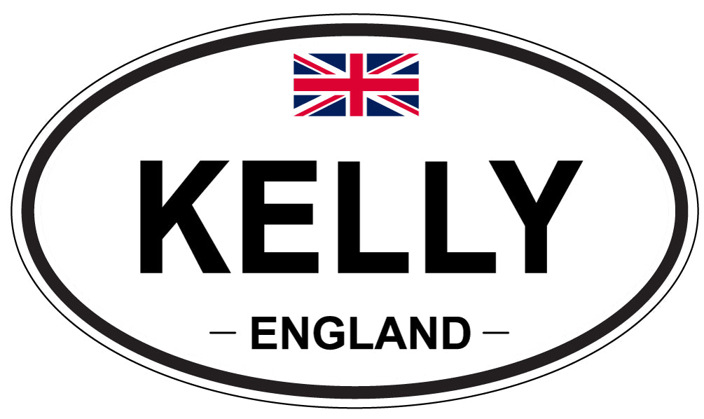 KELLY, England - Oval Magnet