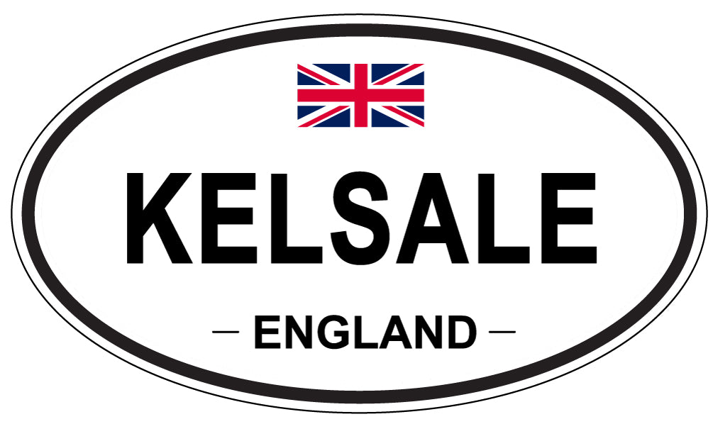 KELSALE, ENGLAND - Oval Sticker