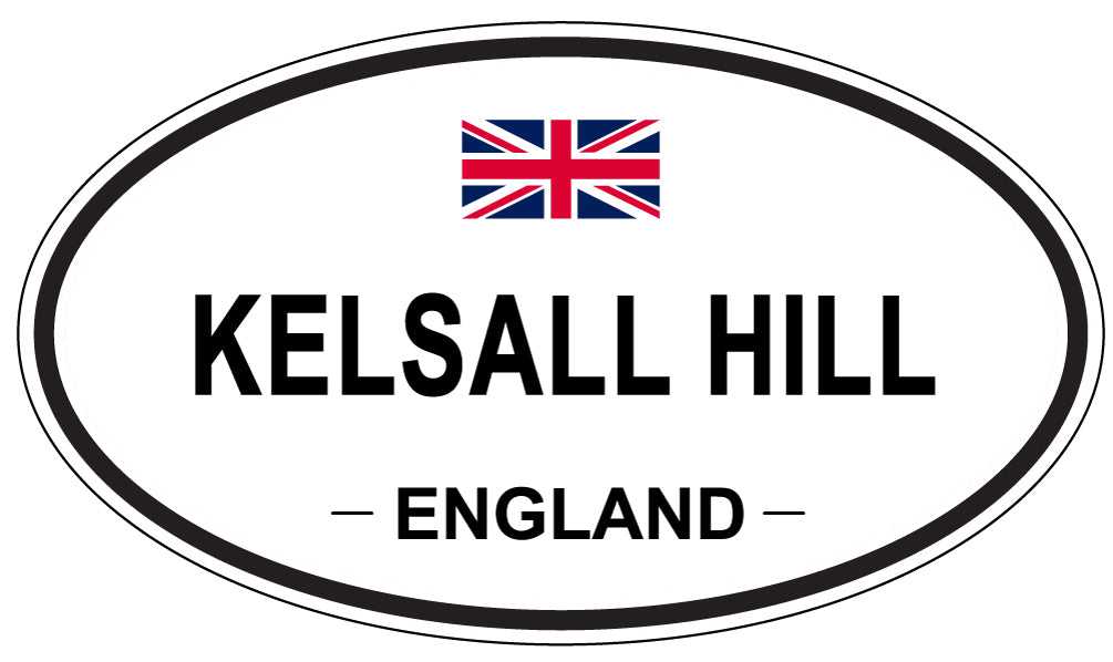 KELSALL HILL, ENGLAND - Oval Sticker