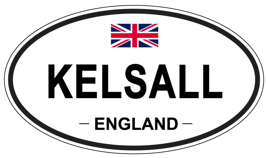 KELSALL, ENGLAND - Oval Sticker