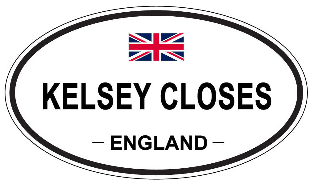 KELSEY CLOSES, England - Oval Magnet