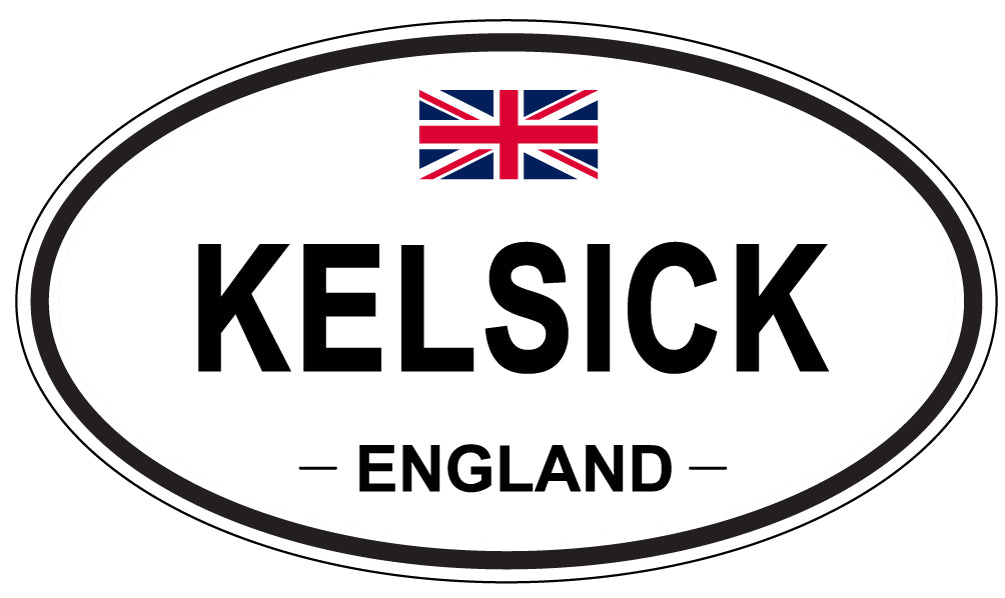 KELSICK, ENGLAND - Oval Sticker