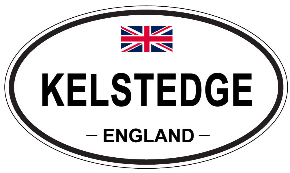 KELSTEDGE, ENGLAND - Oval Sticker