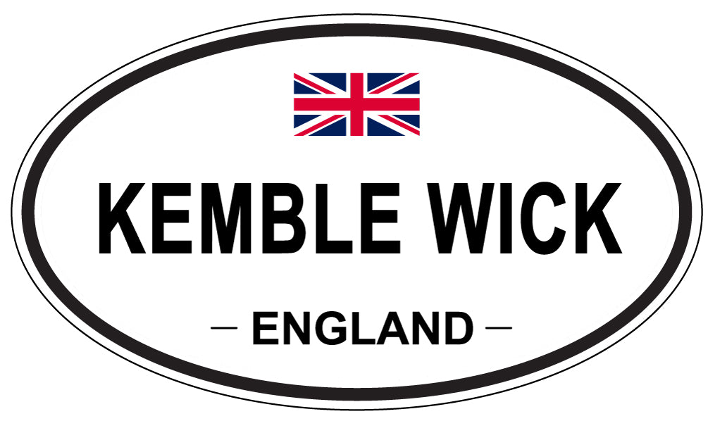 KEMBLE WICK, ENGLAND - Oval Sticker